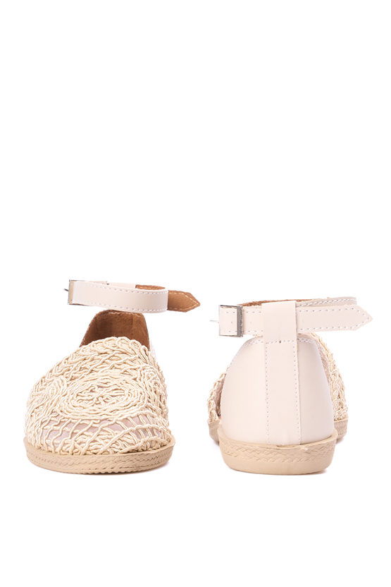 Whıte Lıne 4501 Bej Orgu Bayan Casual Ayakkabı