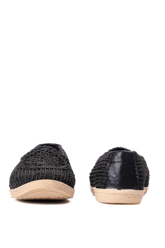 Whıte Lıne 4502 Sıyah Orgu Bayan Casual Ayakkabı