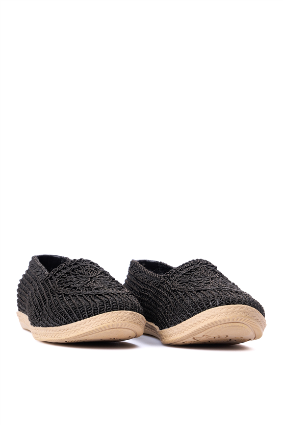 Whıte Lıne 4502 Sıyah Orgu Bayan Casual Ayakkabı