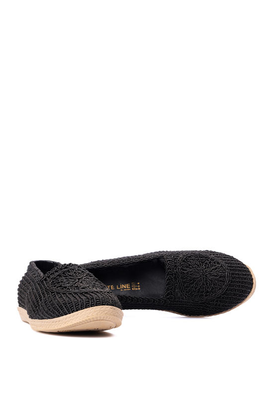 Whıte Lıne 4502 Sıyah Orgu Bayan Casual Ayakkabı