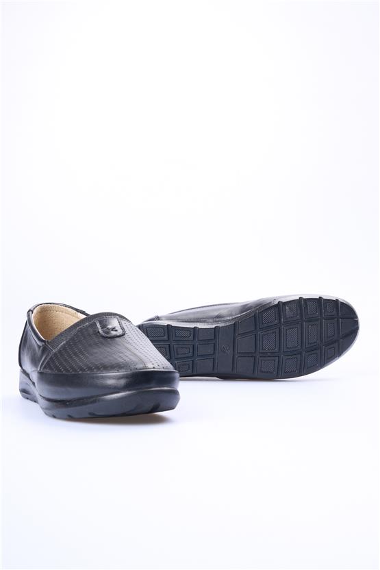 White Line 48-301-1 Siyah Kadın Comfort Ayakkabı