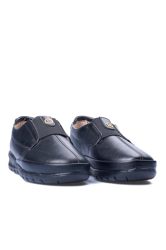 White Line 48-313 Siyah Kadın Comfort Ayakkabı