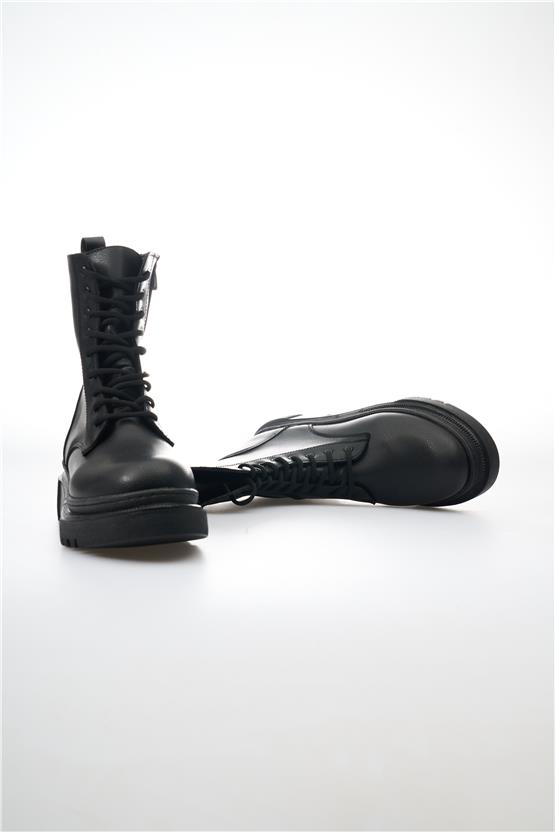 White Line 86-K42 Cilt Siyah Kadın Bot