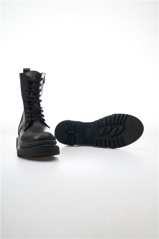 White Line 86-K42 Cilt Siyah Kadın Bot