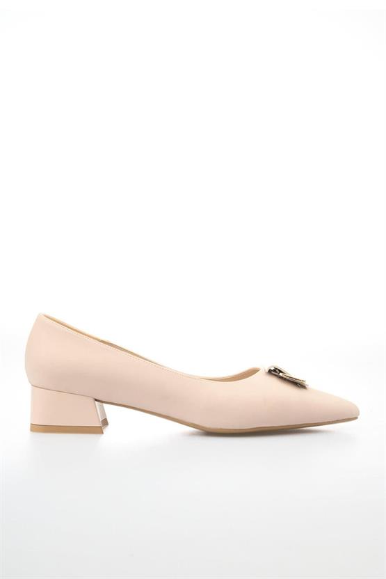 White Line 93-102 Vakum Bej Kadın Klasik Ayakkabı