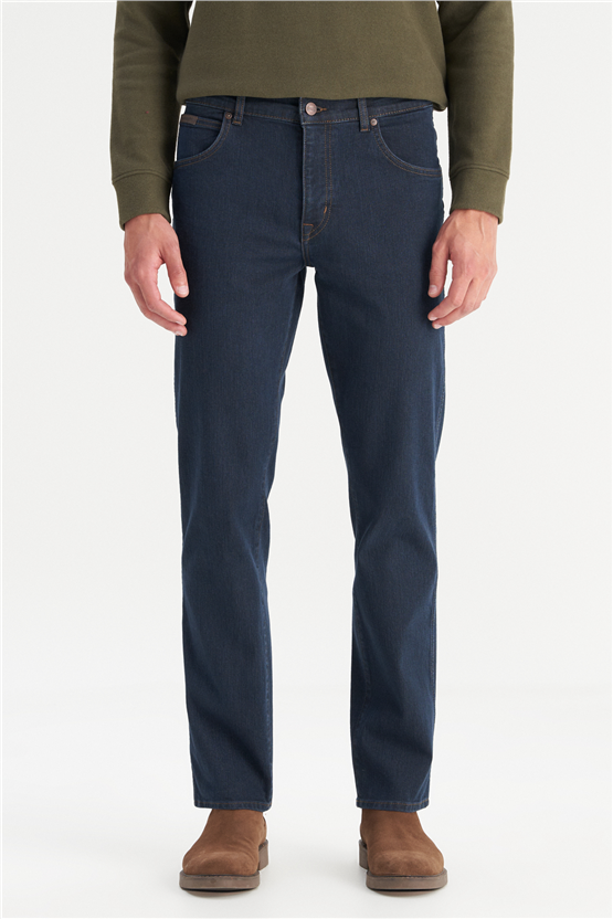 Wrangler W12100020 Texas Black Erkek Straıght Fıt Normal Duz Paca Denım Pantolon