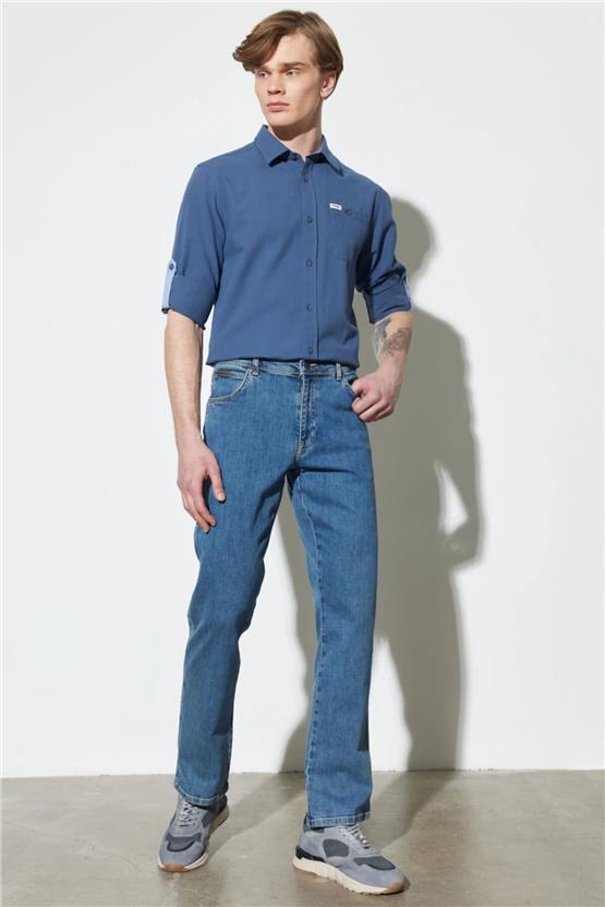 Wrangler W121HR36B Mavi Erkek Jean Pantolon
