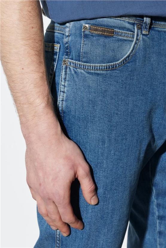 Wrangler W121HR36B Mavi Erkek Jean Pantolon