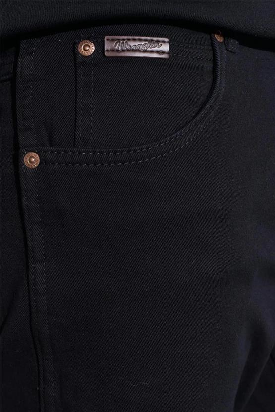Wrangler W12S Siyah 001 Erkek Slim Normal Bel Dar Texas Slim Jean Pantolon