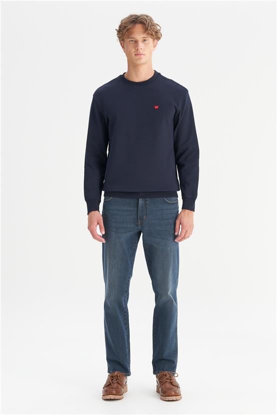 Wrangler W12S00031 317 Dark Indıgo Erkek Texas Slım Denım Pantolon