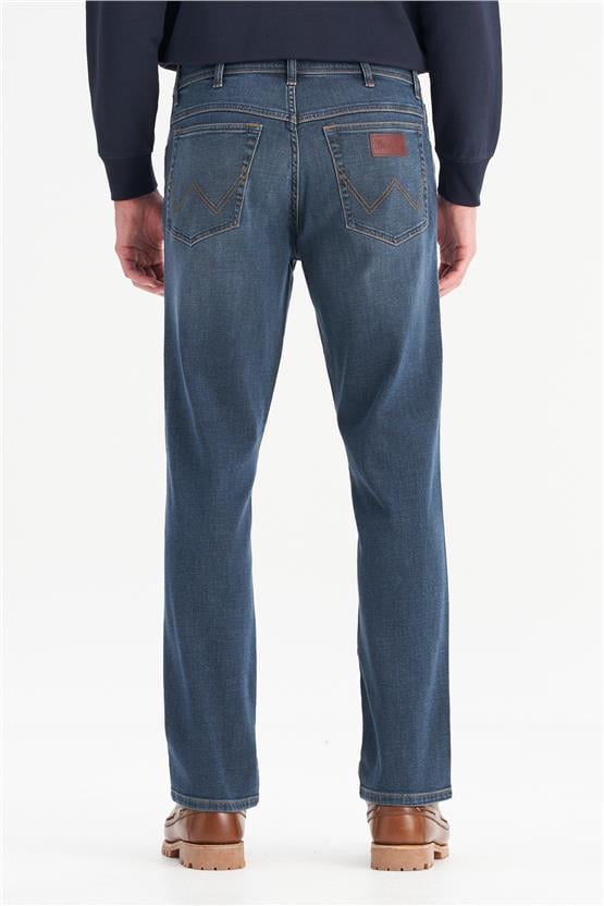 Wrangler W12S00031 317 Dark Indıgo Erkek Texas Slım Denım Pantolon