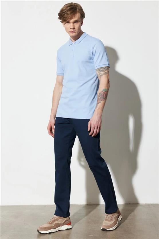 Wrangler W12S004410 Lacivert Erkek Texas Slim Pantolon