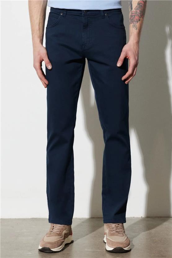 Wrangler W12S004410 Lacivert Erkek Texas Slim Pantolon