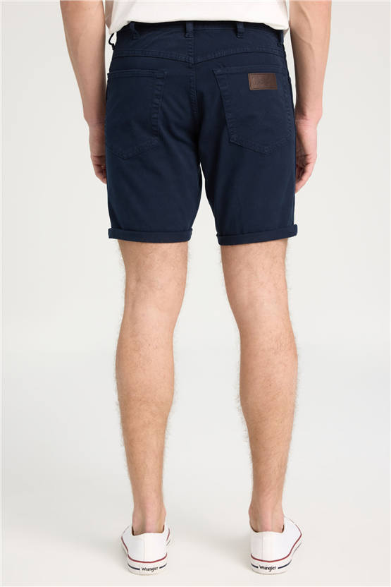 Wrangler W211205 Navy Erkek Slım Normal Bel 5 Cep Non Denım Sort