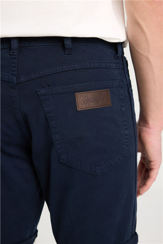 Wrangler W211205 Navy Erkek Slım Normal Bel 5 Cep Non Denım Sort