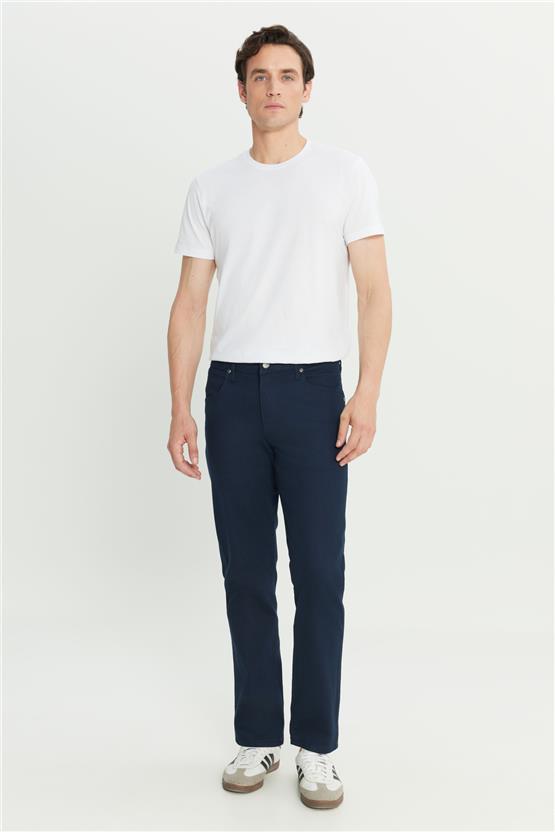 Wrangler W211842 410 Navy Erkek Arızona Denım Pantolon