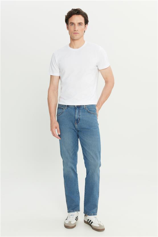 Wrangler W211845 397 Deep Blue Erkek Arızona Denım Pantolon