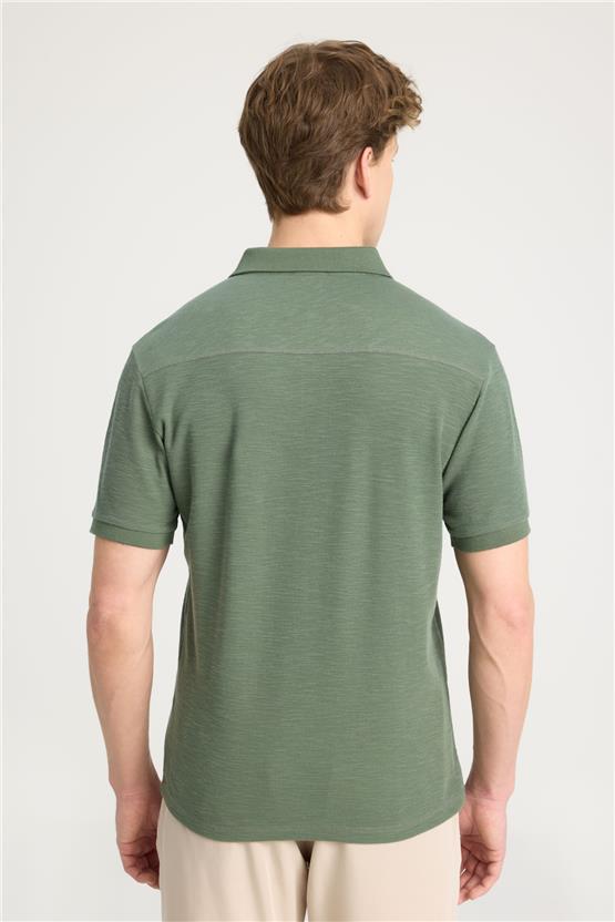 Wrangler W231325 801 Khakı Erkek Polo T-Shırt