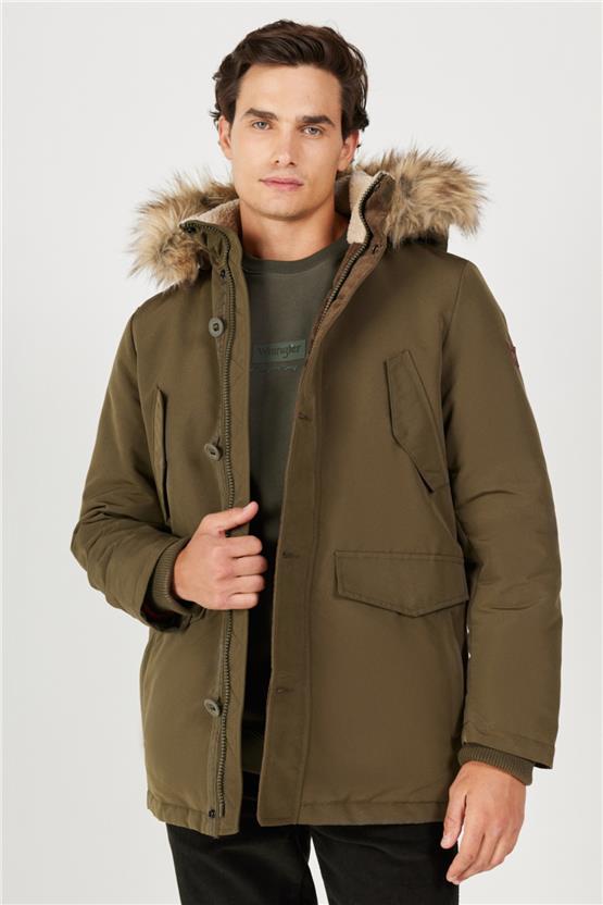 Wrangler W4D0Wx 300 Green Erkek Regular Dık Yaka Parka