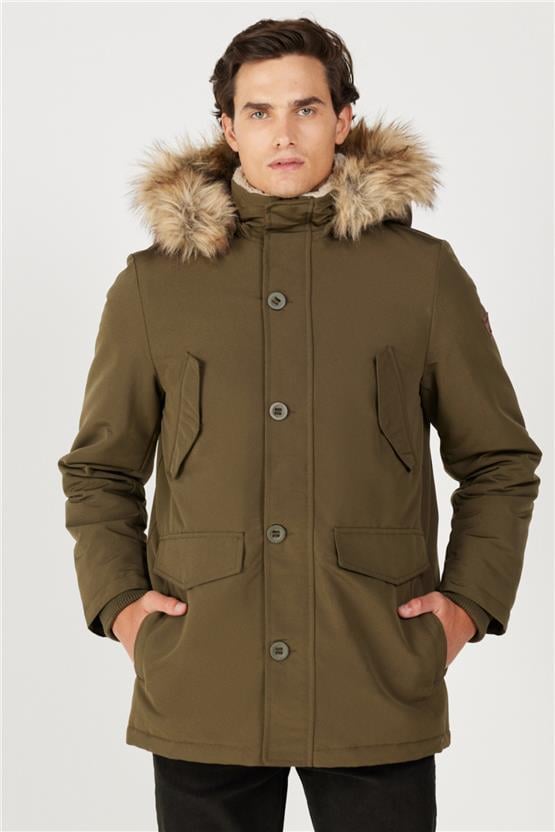 Wrangler W4D0Wx 300 Green Erkek Regular Dık Yaka Parka