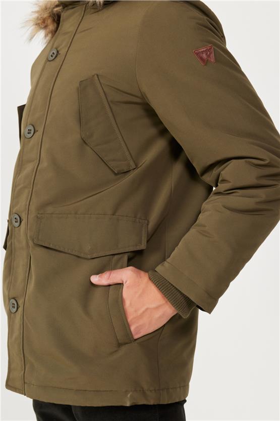 Wrangler W4D0Wx 300 Green Erkek Regular Dık Yaka Parka