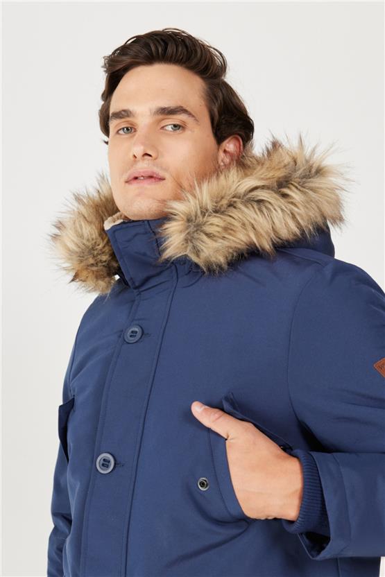 Wrangler W4D0Wx114 410 Navy Erkek Parka