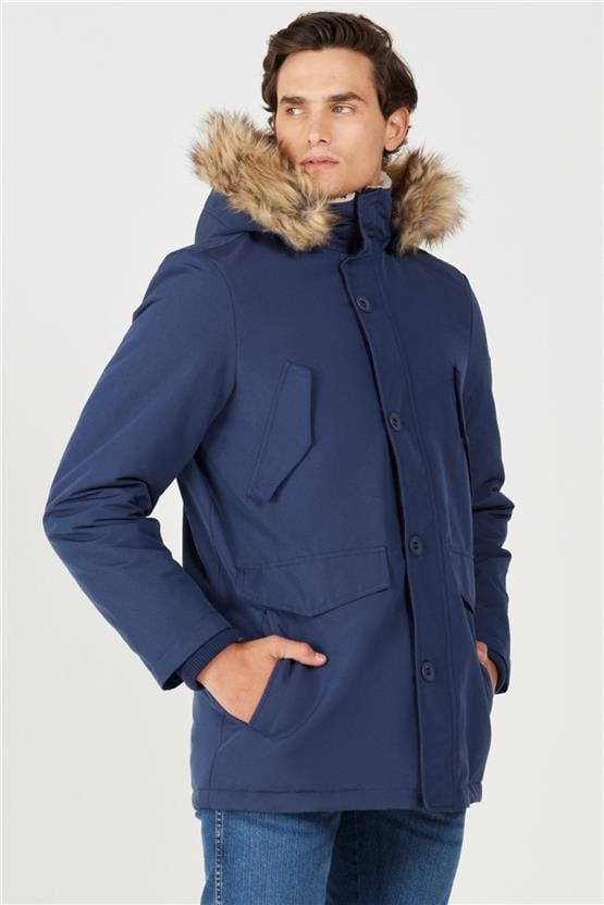 Wrangler W4D0Wx114 410 Navy Erkek Parka