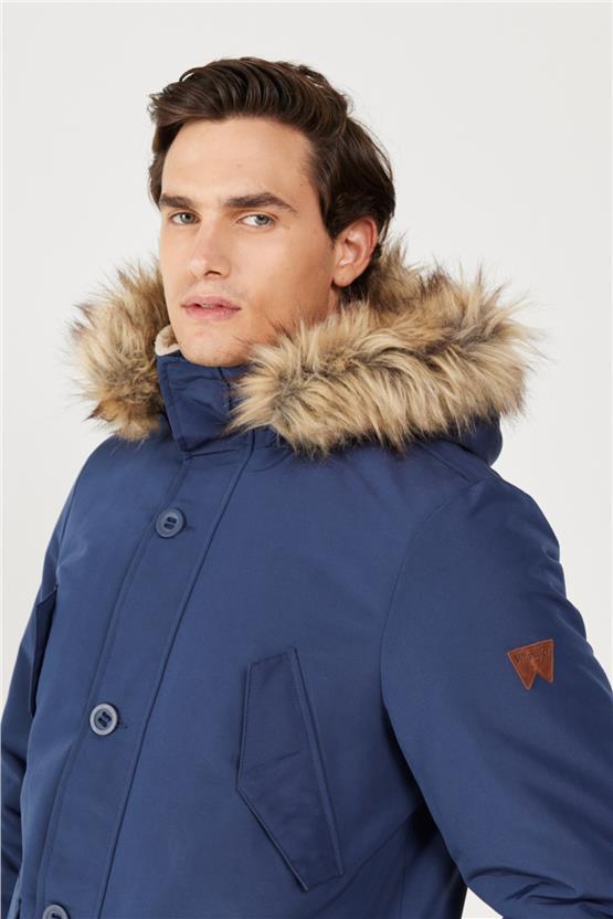 Wrangler W4D0Wx114 410 Navy Erkek Parka