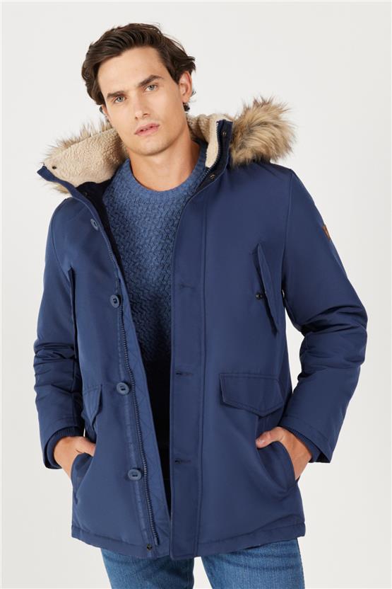 Wrangler W4D0Wx114 410 Navy Erkek Parka