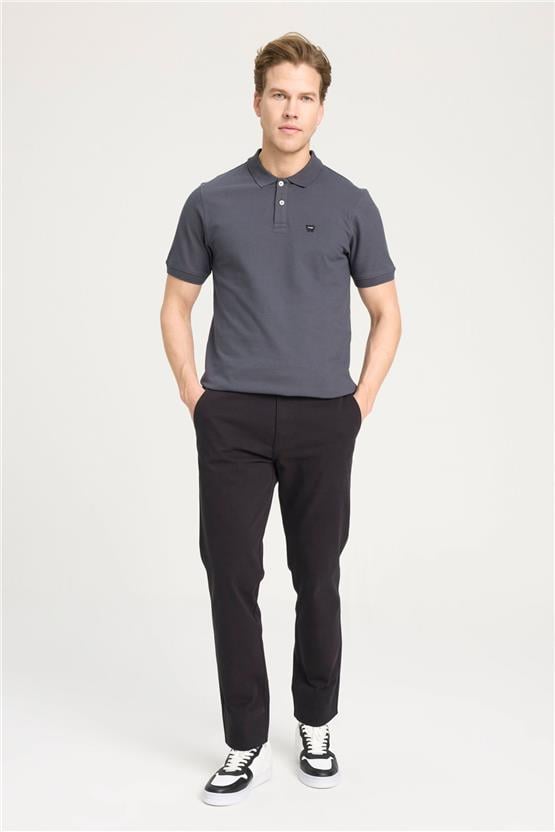 Wrangler W7D5K4Xx2T 003 Anthracıte Erkek Regular Kısa Kollu Polo T-Shirt