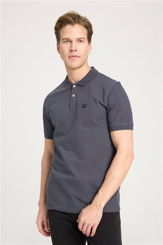 Wrangler W7D5K4Xx2T 003 Anthracıte Erkek Regular Kısa Kollu Polo T-Shirt