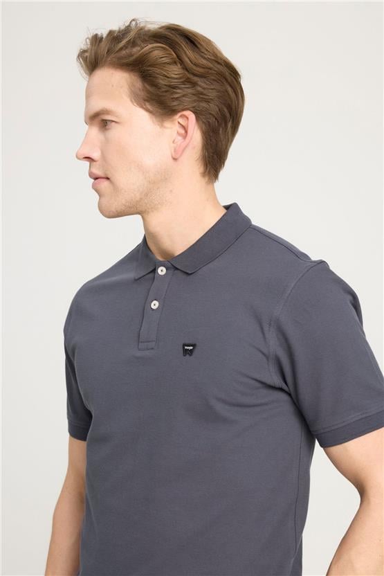 Wrangler W7D5K4Xx2T 003 Anthracıte Erkek Regular Kısa Kollu Polo T-Shirt