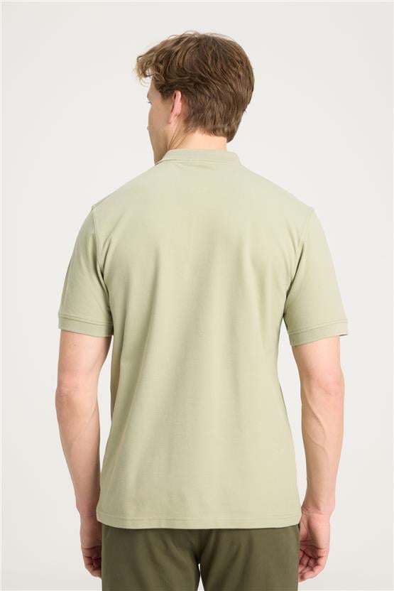 Wrangler W7D5K4Xx2T 37Y Tea Leaf Erkek Regular Kısa Kollu Polo T-Shirt