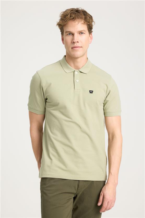 Wrangler W7D5K4Xx2T 37Y Tea Leaf Erkek Regular Kısa Kollu Polo T-Shirt