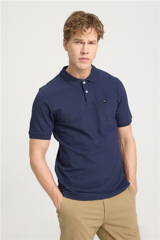 Wrangler W7D5K4Xx2T 410 Navy Erkek Polo T-Shırt