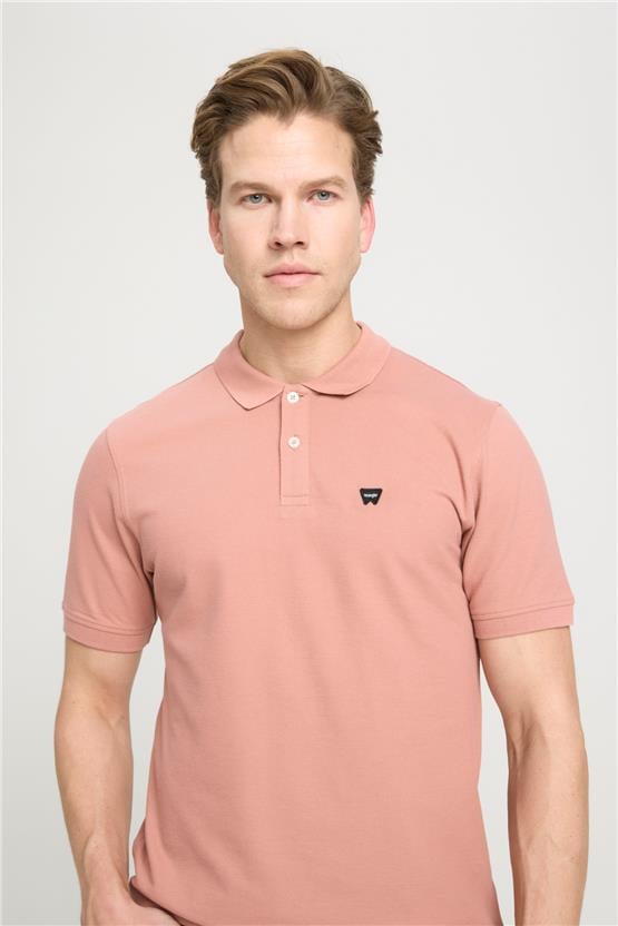 Wrangler W7D5K4Xx2T 532 Dusty Rose Erkek Polo T-Shırt
