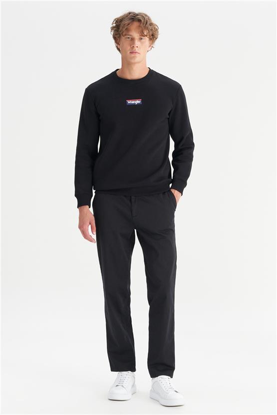Wrangler Wm01200001 001 Black Erkek Slım Normal Bel Dar Paca Tencel Pantolon
