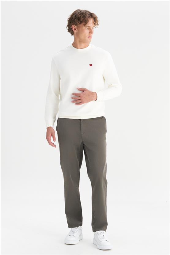 Wrangler Wm01200001 Uul Lıght Khakı Erkek Slım Normal Bel Dar Paca Tencel Pantolon