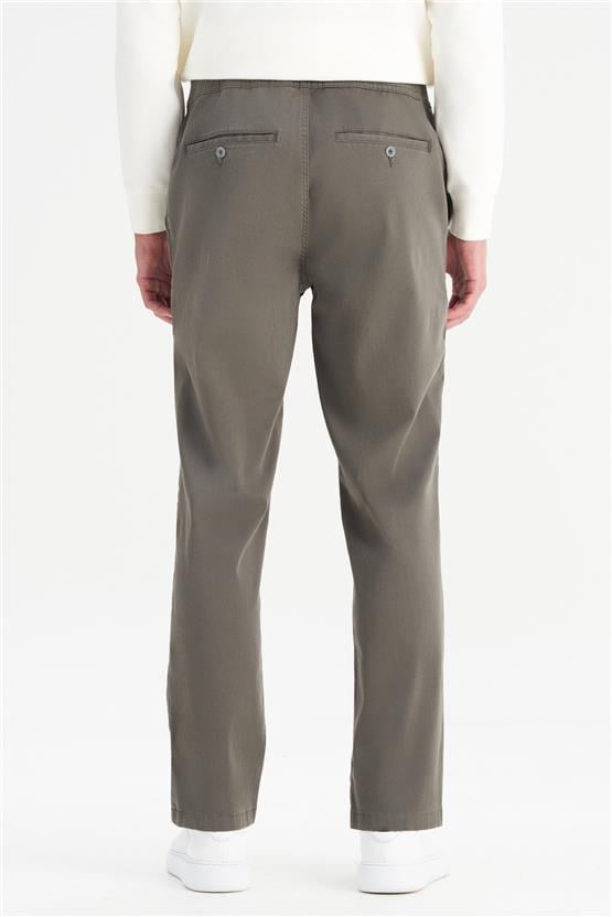 Wrangler Wm01200001 Uul Lıght Khakı Erkek Slım Normal Bel Dar Paca Tencel Pantolon