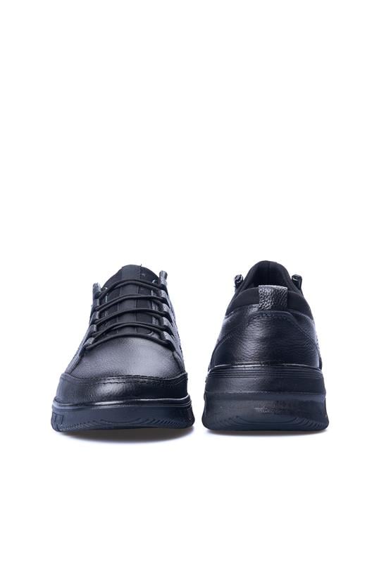 Zeki Narin 1140 Siyah Erkek Deri Casual Ayakkabı