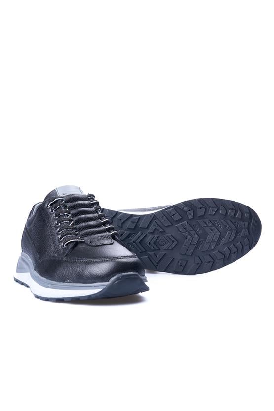 Zeki Narin 220 Siyah Erkek Deri Casual Ayakkabı