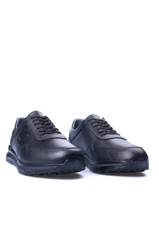 Zeki Narin 4060 Siyah Erkek Deri Casual Ayakkabı