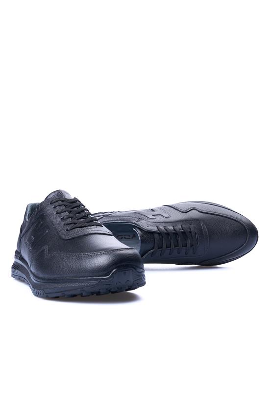 Zeki Narin 4060 Siyah Erkek Deri Casual Ayakkabı
