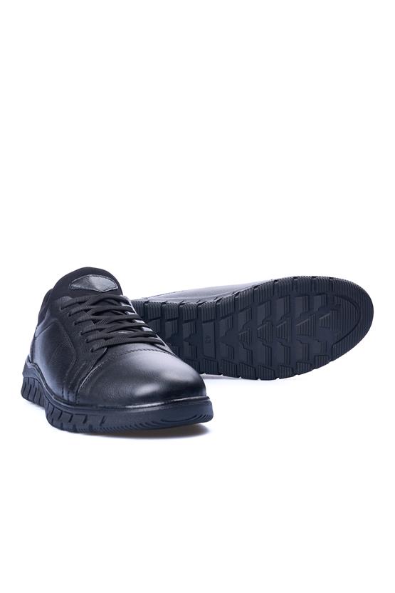 Zeki Narin 4080 Siyah Erkek Deri Casual Ayakkabı