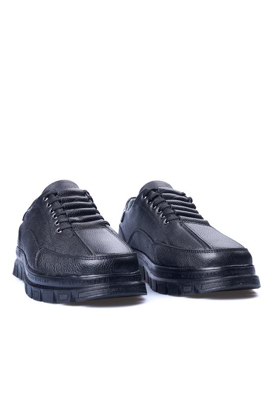 Zeki Narin 4090 Siyah Erkek Deri Casual Ayakkabı