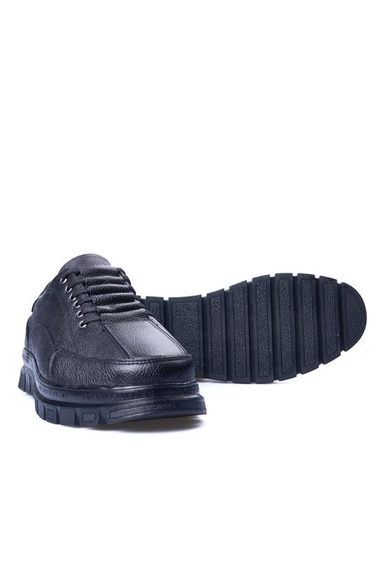 Zeki Narin 4090 Siyah Erkek Deri Casual Ayakkabı