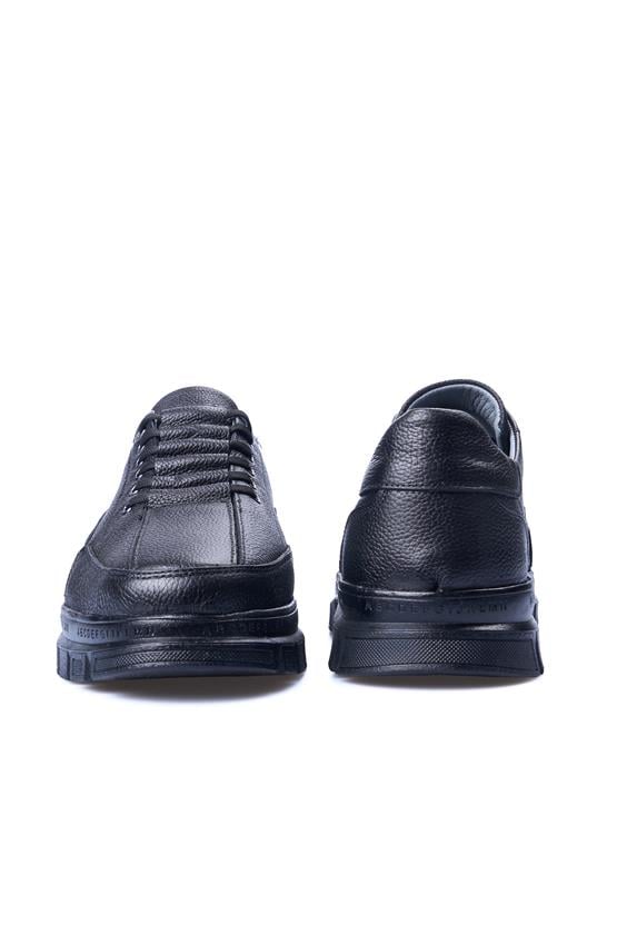 Zeki Narin 4090 Siyah Erkek Deri Casual Ayakkabı