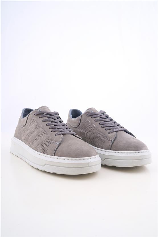 Zeki Narin 5005 1 Gri Nubuk Erkek Ayakkabı