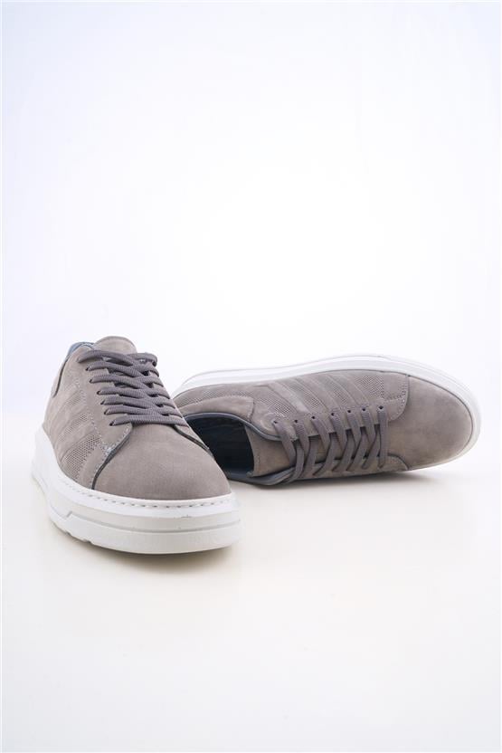 Zeki Narin 5005 1 Gri Nubuk Erkek Ayakkabı