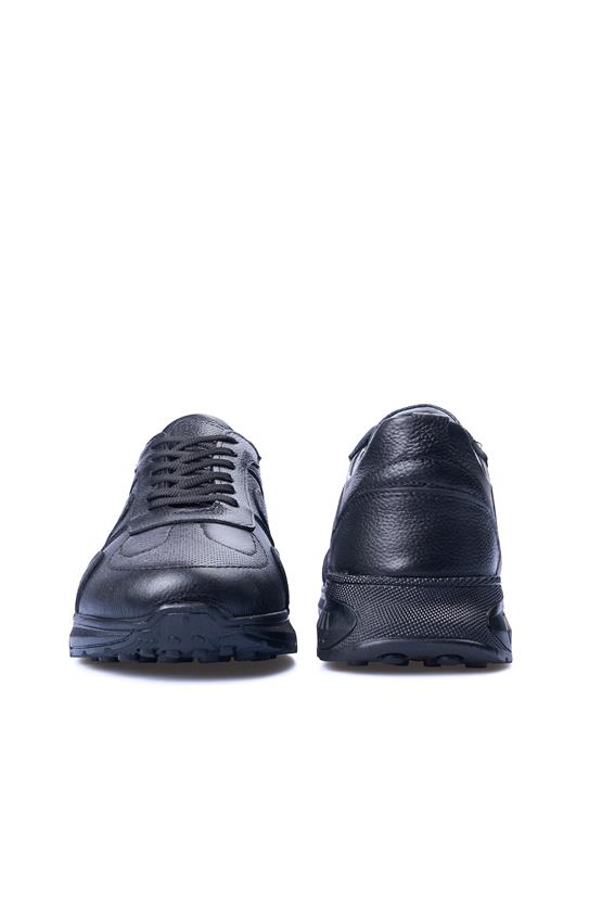 Zeki Narin 5045 Siyah Erkek Deri Casual Ayakkabı
